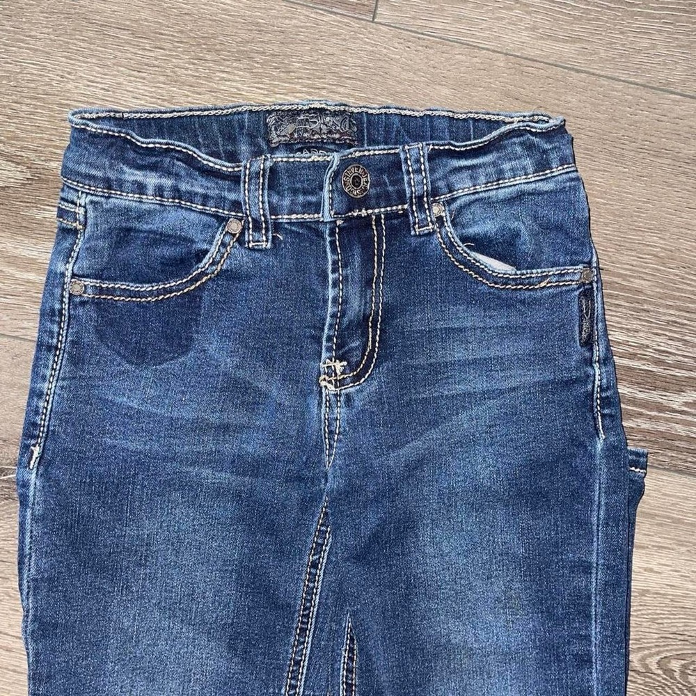 Silver Jeans Co Garret Kids Medium Wash Straight Leg Denim Garret1122 Size 4 - Picture 2 of 6